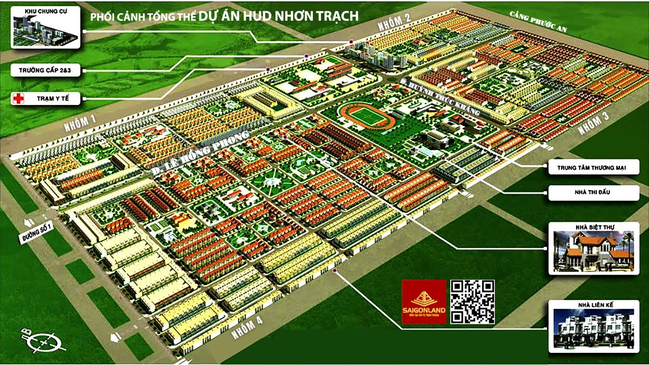 Saigonland Nhơn Trạch - Nhận ký gửi mua bán Đất nền sổ sẵn dự án Hud Nhơn Trạch - Ảnh chính